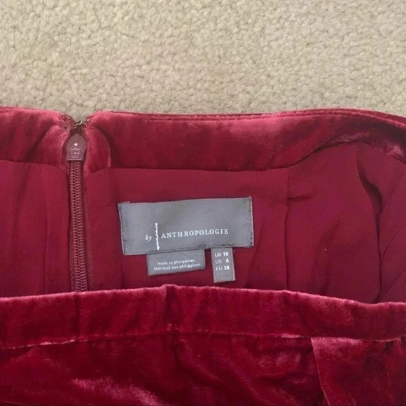 NWT - Anthropologie–Montie  Velvet Mini Skirt - Picture 6 of 6